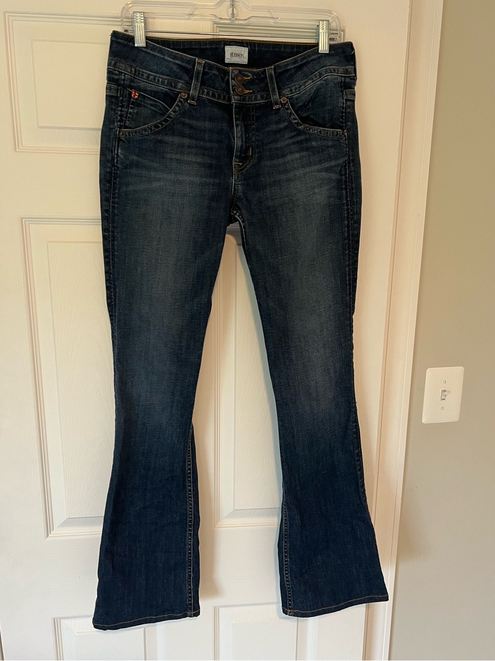 HUDSON Women Jeans STYLE # NWM170ZAI Signature Boot Cut stretch size 29